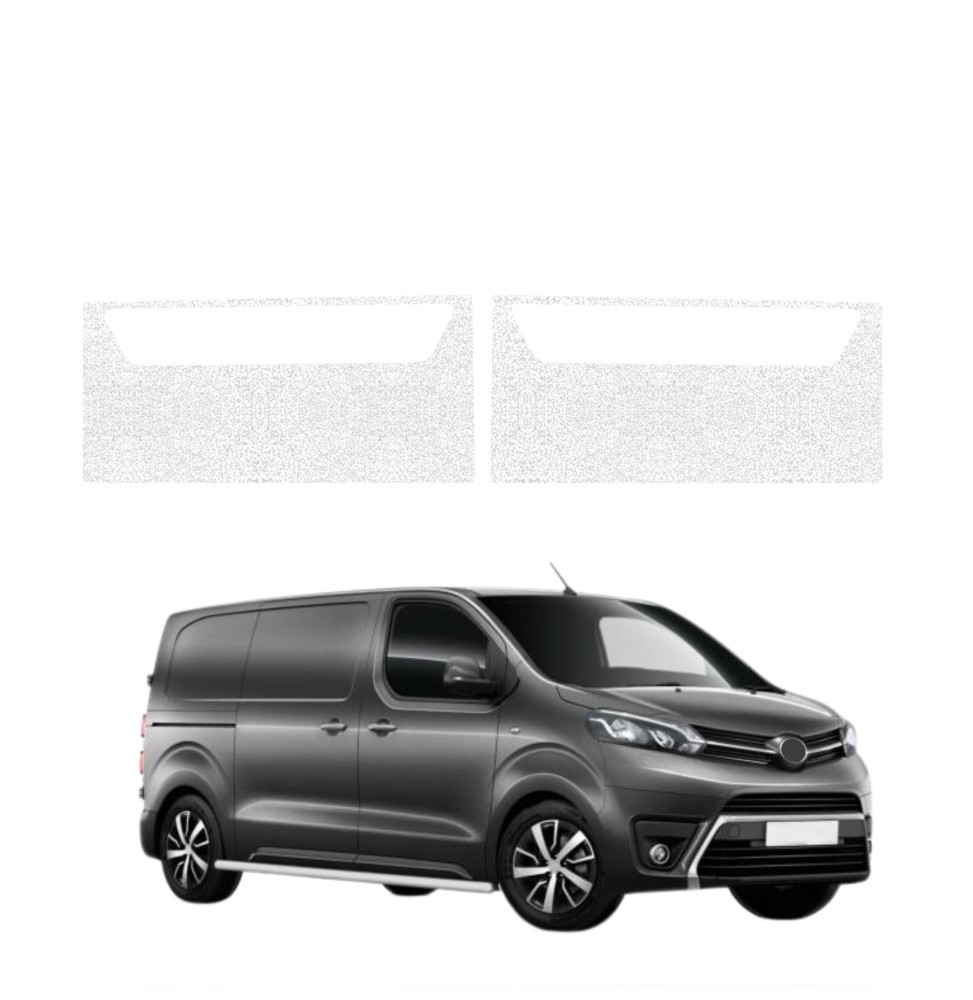 Powłoka techniczna na progi przednie Toyota Proace (2024-2026) GRIZZ 2w1 HeavyDuty Biała