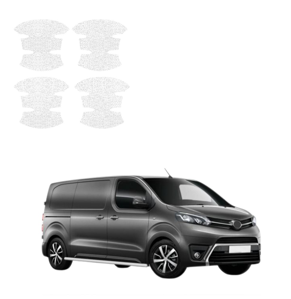 Powłoka techniczna pod klamki do Toyota Proace (2024-2026) GRIZZ 4w1 HeavyDuty Biała