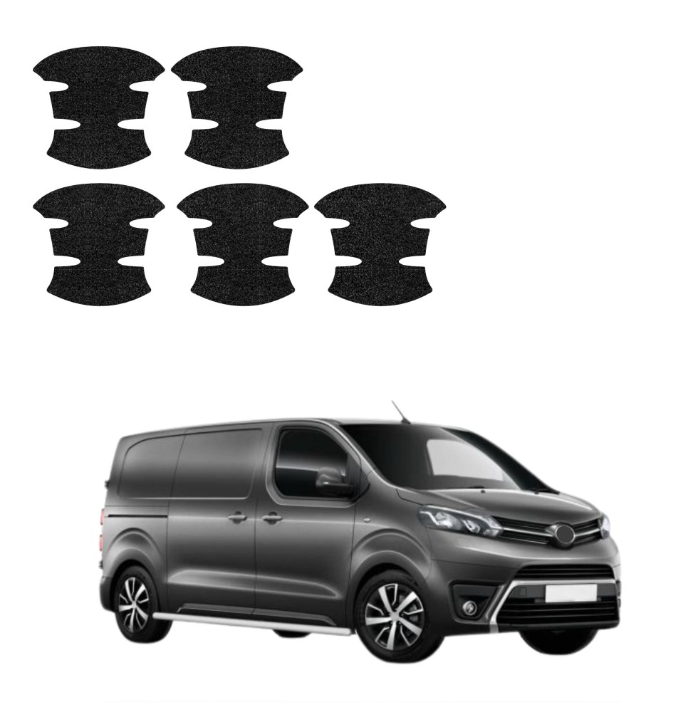 Powłoka techniczna pod klamki do Toyota Proace (2024-2026) GRIZZ 5w1 HeavyDuty Czarna
