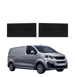 Powłoka techniczna na przednie progi bez wcięcia do Peugeot Expert (2024-2026) GRIZZ 2w1 HeavyDuty Czarna