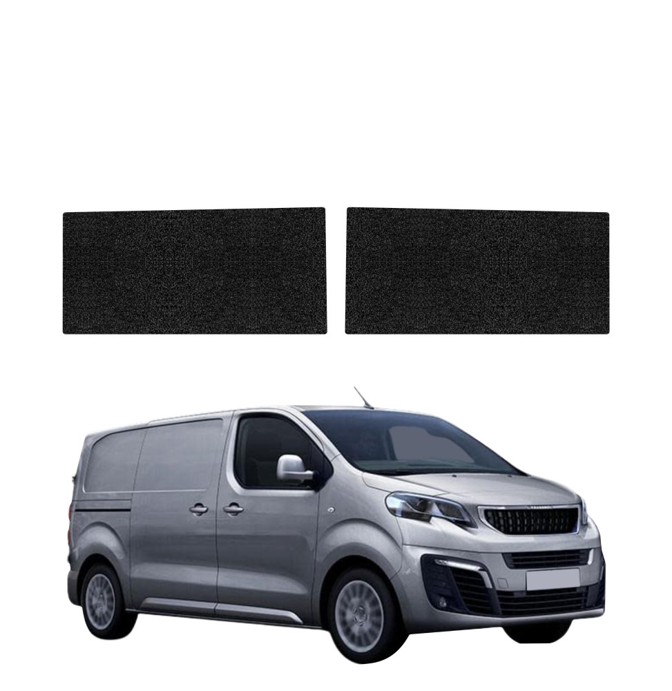 Powłoka techniczna na przednie progi bez wcięcia do Peugeot Expert (2024-2026) GRIZZ 2w1 HeavyDuty Czarna