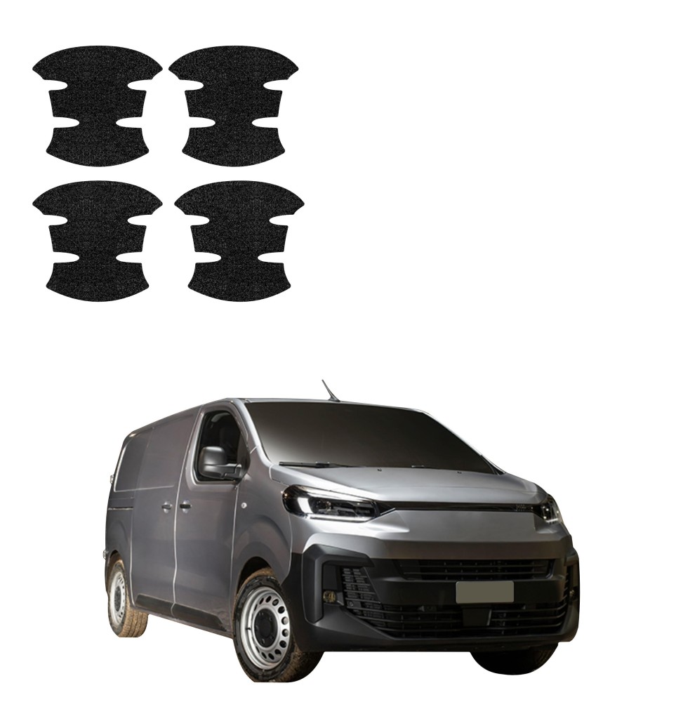 Powłoka techniczna pod klamki do Fiat Scudo (2024-2026) GRIZZ 4w1 HeavyDuty Czarna