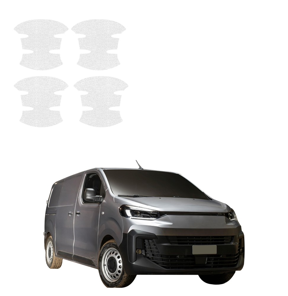 Powłoka techniczna pod klamki do Fiat Scudo (2024-2026) GRIZZ 4w1 HeavyDuty Bezbarwna