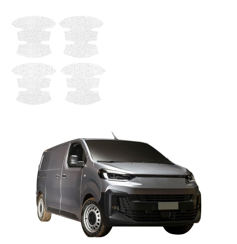 Powłoka techniczna pod klamki do Fiat Scudo (2024-2026) GRIZZ 4w1 HeavyDuty Biała