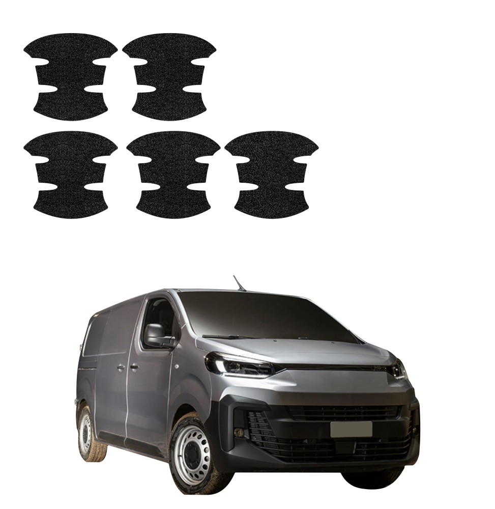 Powłoka techniczna pod klamki do Fiat Scudo (2024-2026) GRIZZ 5w1 HeavyDuty Czarna