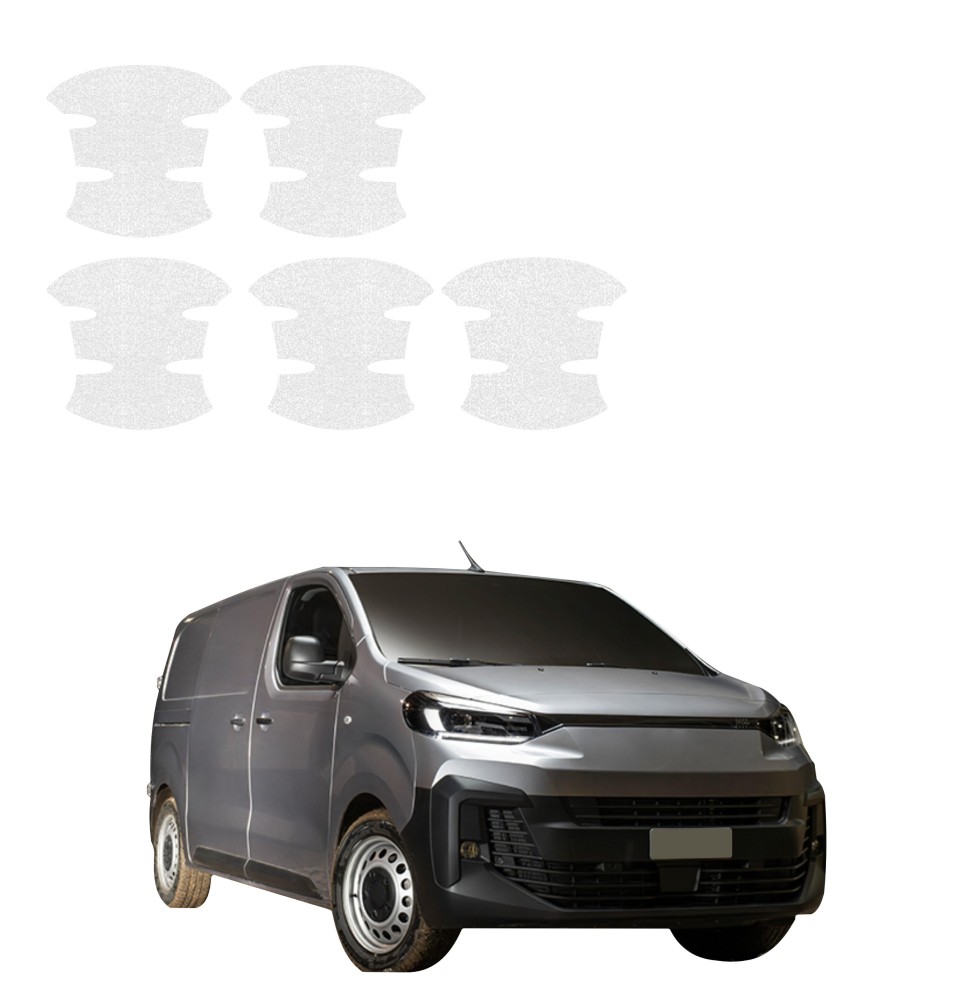 Powłoka techniczna pod klamki do Fiat Scudo (2024-2026) GRIZZ 5w1 HeavyDuty Bezbarwna