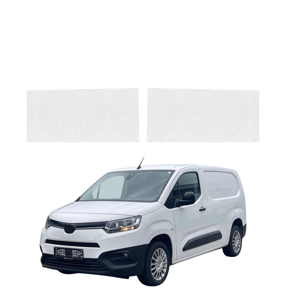 Powłoka techniczna na przednie progi bez wcięcia do Toyota Proace City (2018-2026) GRIZZ 2w1 HeavyDuty Bezbarwna