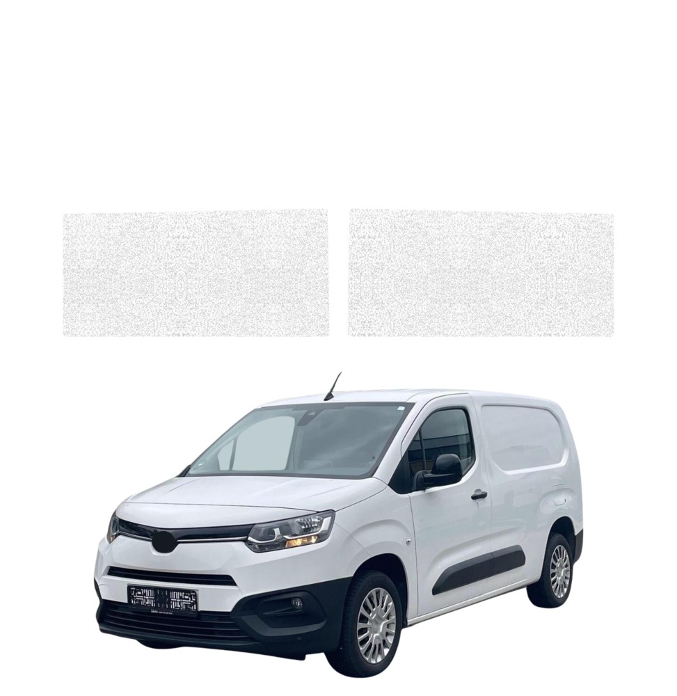 Powłoka techniczna na przednie progi bez wcięcia do Toyota Proace City (2018-2026) GRIZZ 2w1 HeavyDuty Biała