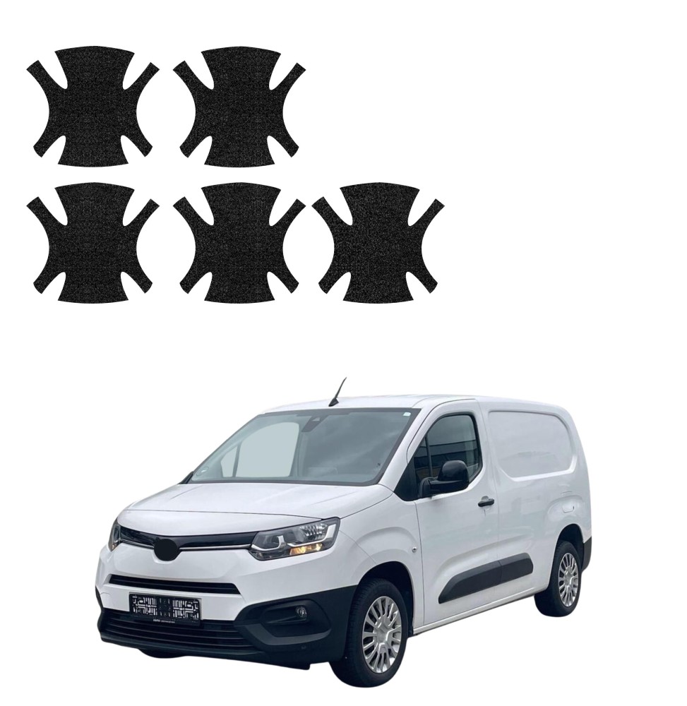 Powłoka techniczna pod klamki do Toyota Proace City (2018-2026) GRIZZ 5w1 HeavyDuty Czarna
