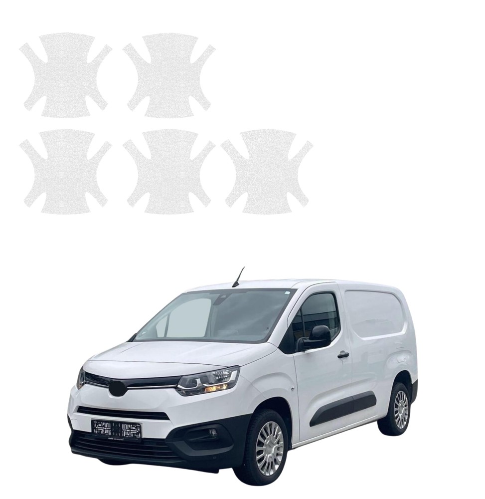 Powłoka techniczna pod klamki do Toyota Proace City (2018-2026) GRIZZ 5w1 HeavyDuty Bezbarwna