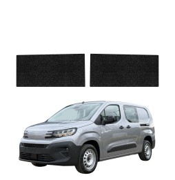 Powłoka techniczna na przednie progi bez wcięcia do Peugeot Partner (2018-2026) GRIZZ 2w1 HeavyDuty Czarna