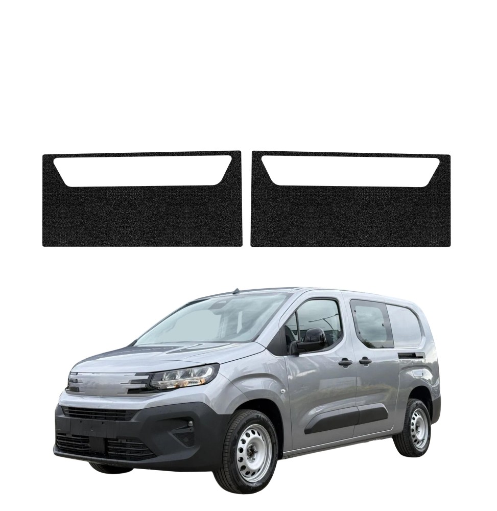 Powłoka techniczna na progi przednie do Peugeot Partner (2018-2026) GRIZZ 2w1 HeavyDuty Czarna