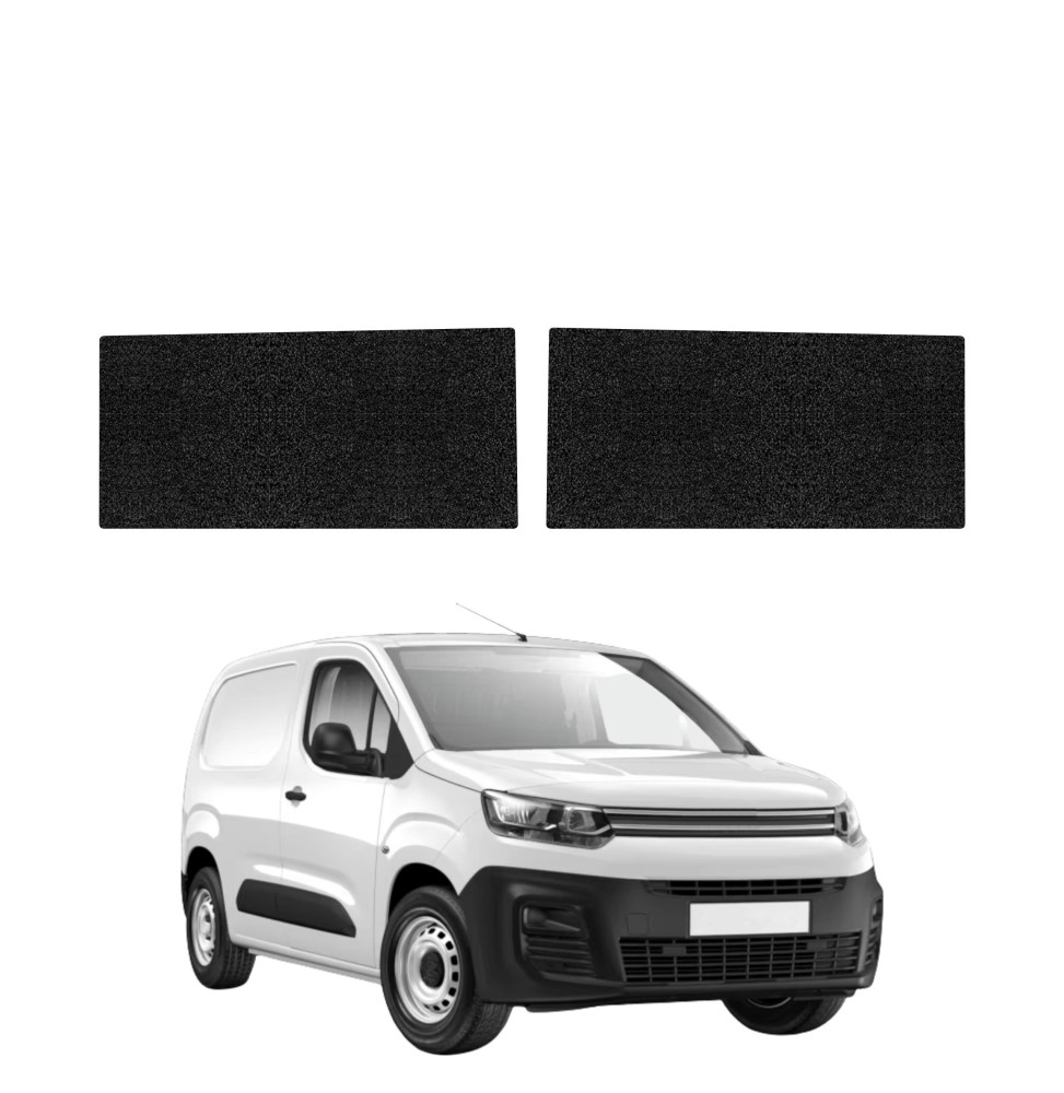 Powłoka techniczna na przednie progi bez wcięcia do Citroen Berlingo VAN (2018-2026) GRIZZ 2w1 HeavyDuty Czarna
