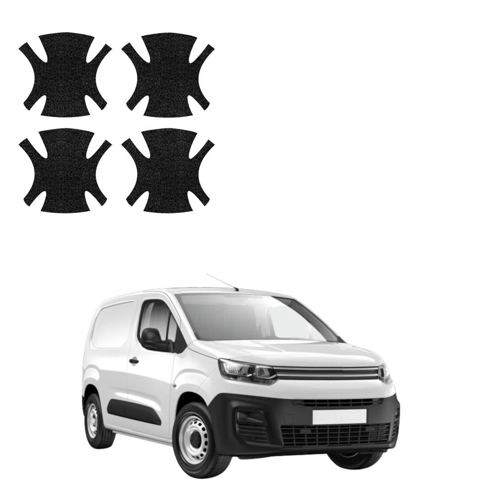 Powłoka techniczna pod klamki do Citroen Berlingo VAN (2018-2026) GRIZZ 4w1 HeavyDuty Czarna