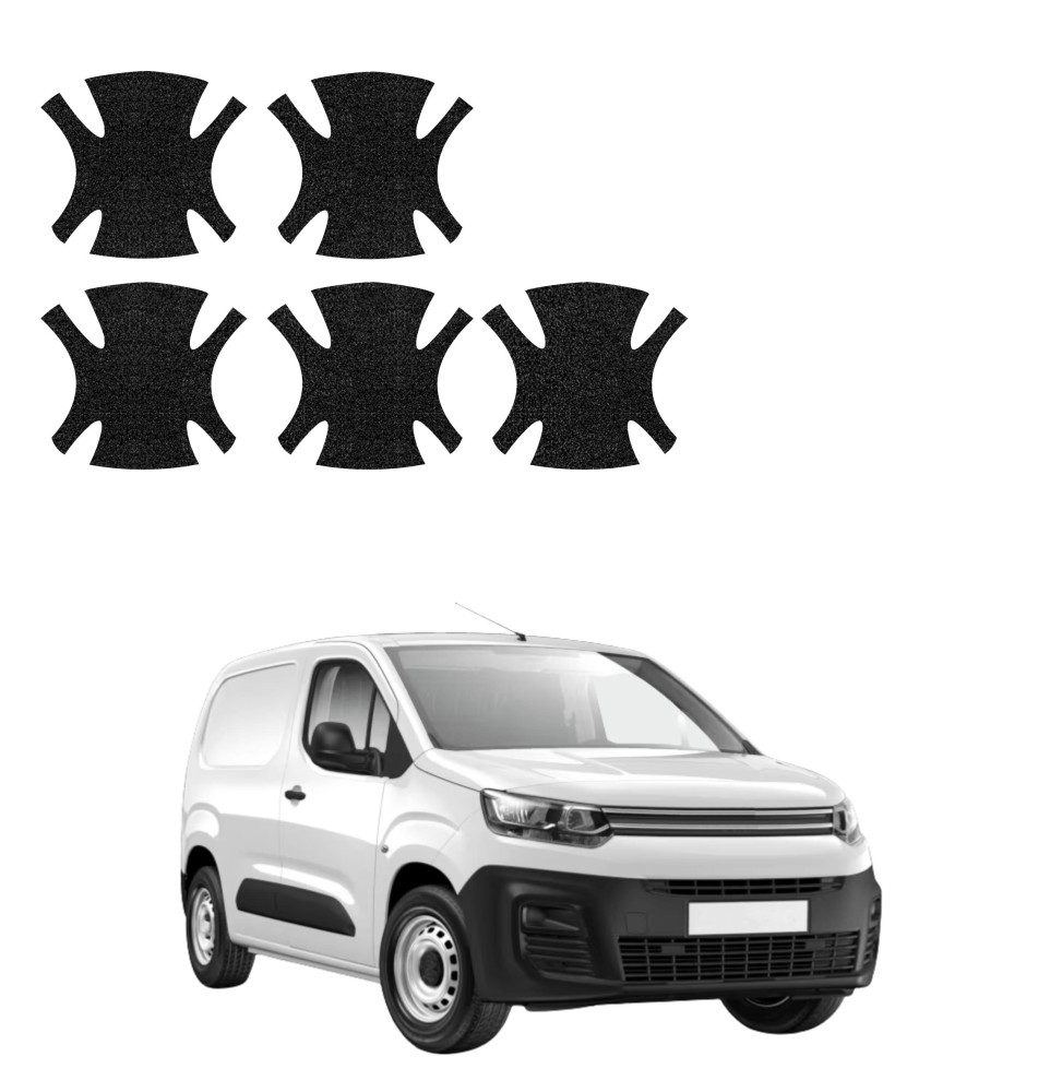 Powłoka techniczna pod klamki do Citroen Berlingo VAN (2018-2026) GRIZZ 5w1 HeavyDuty Czarna