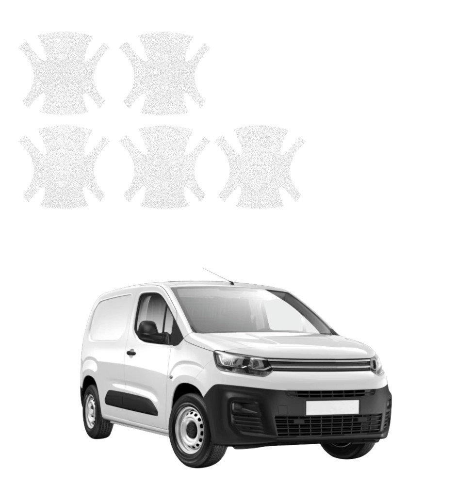 Powłoka techniczna pod klamki do Citroen Berlingo VAN (2018-2026) GRIZZ 5w1 HeavyDuty Biała