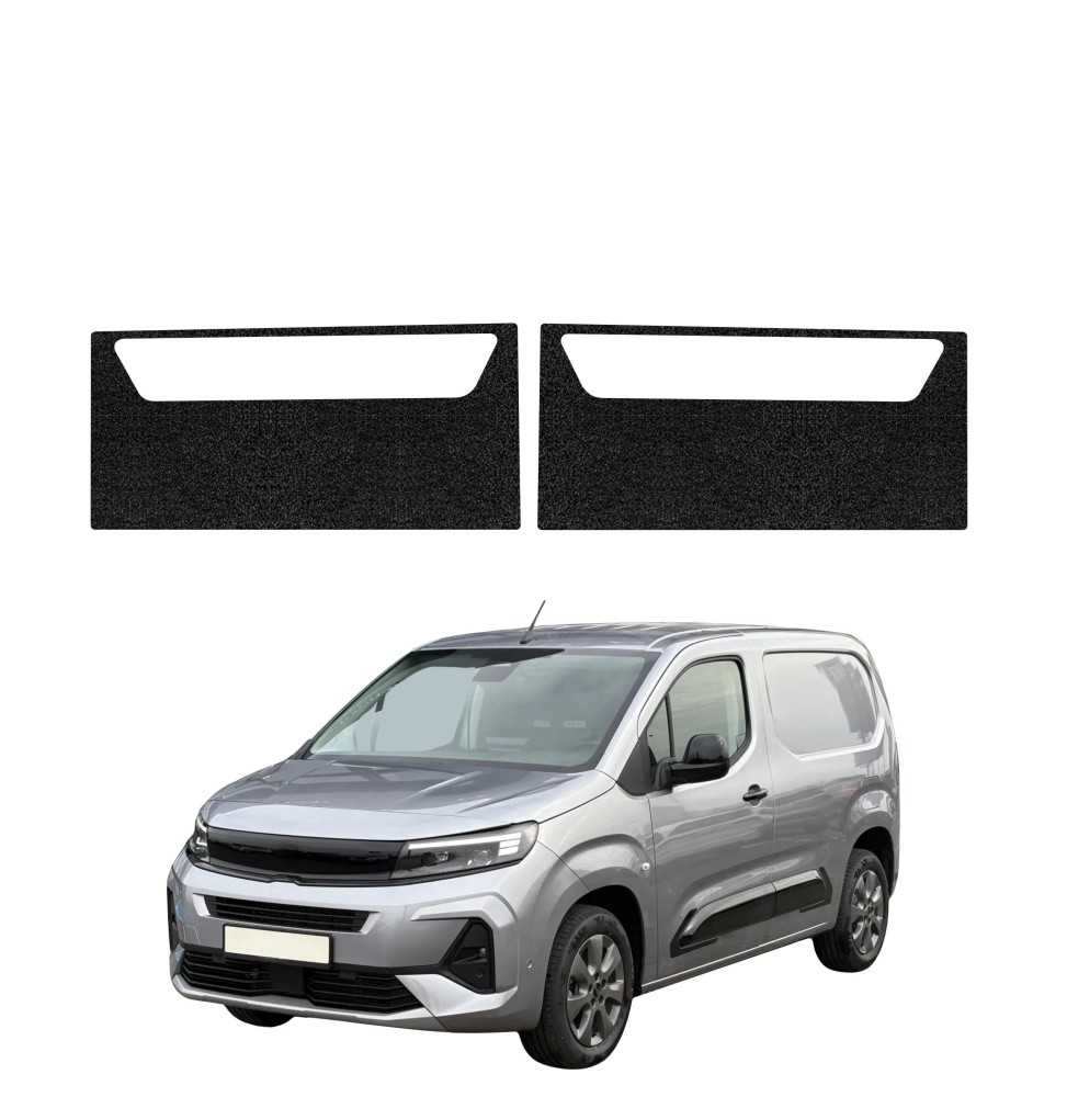 Powłoka techniczna na progi przednie do Opel Combo Cargo (2018-2026) GRIZZ 2w1 HeavyDuty Czarna