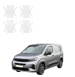 Powłoka techniczna pod klamki do Opel Combo Cargo (2018-2026) GRIZZ 4w1 HeavyDuty Biała