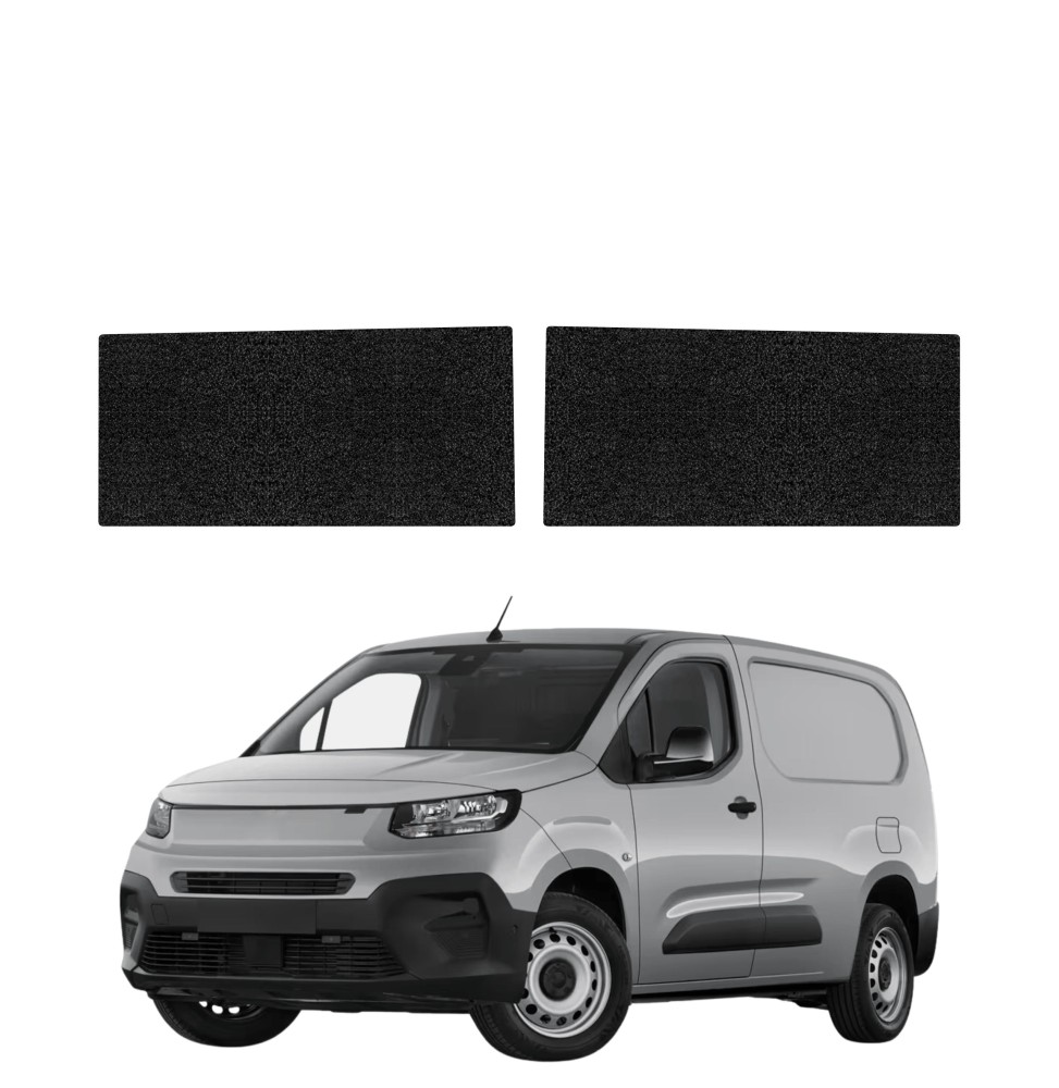 Powłoka techniczna na przednie progi bez wcięcia do Fiat Doblo Cargo (2018-2026) GRIZZ 2w1 HeavyDuty Czarna