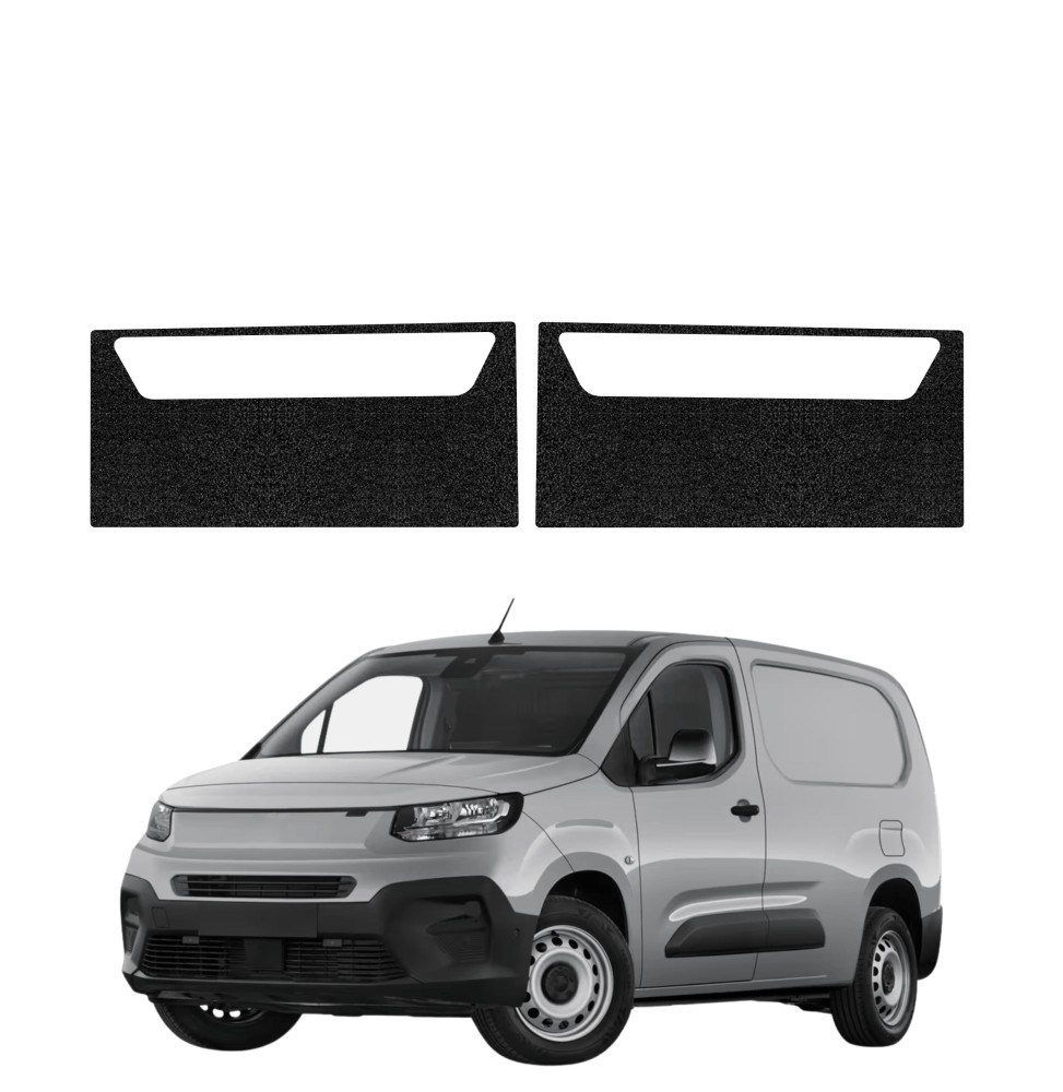 Powłoka techniczna na progi przednie do Fiat Doblo Cargo (2018-2026) GRIZZ 2w1 HeavyDuty Czarna