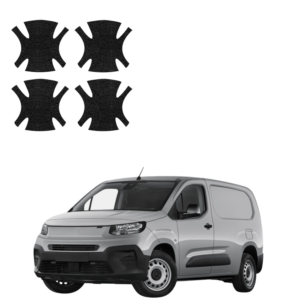 Powłoka techniczna pod klamki do Fiat Doblo Cargo (2018-2026) GRIZZ 4w1 HeavyDuty Czarna