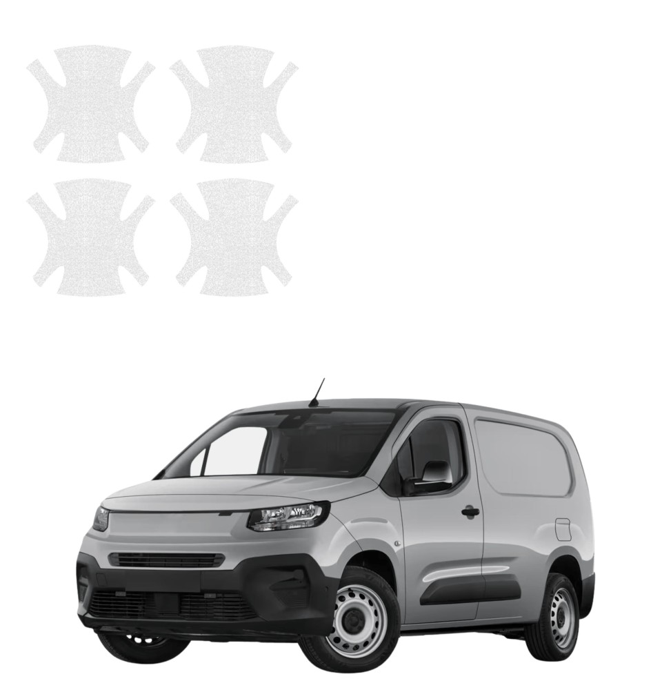 Powłoka techniczna pod klamki do Fiat Doblo Cargo (2018-2026) GRIZZ 4w1 HeavyDuty Bezbarwna