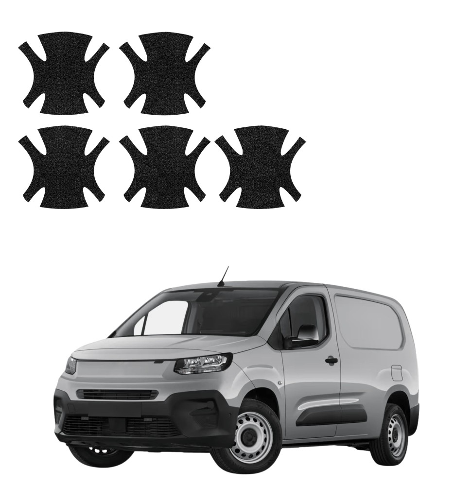 Powłoka techniczna pod klamki do Fiat Doblo Cargo (2018-2026) GRIZZ 5w1 HeavyDuty Czarna