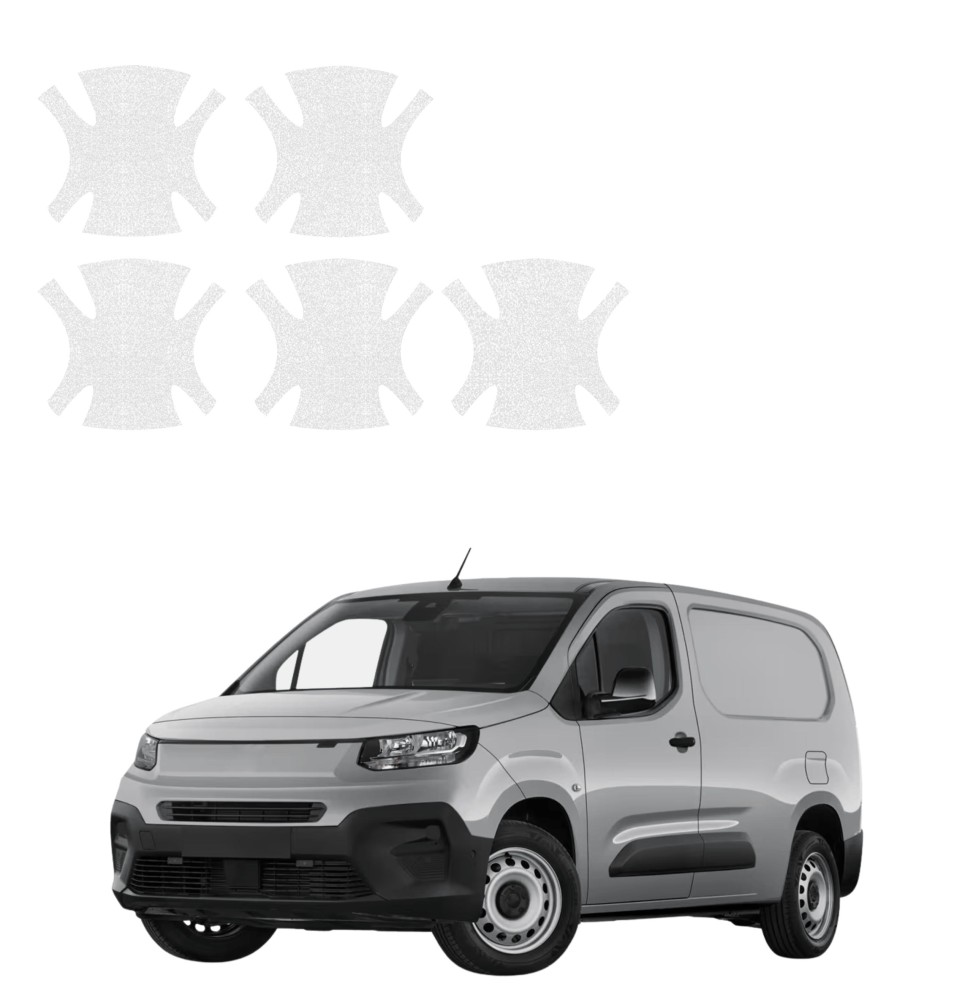 Powłoka techniczna pod klamki do Fiat Doblo Cargo (2018-2026) GRIZZ 5w1 HeavyDuty Bezbarwna
