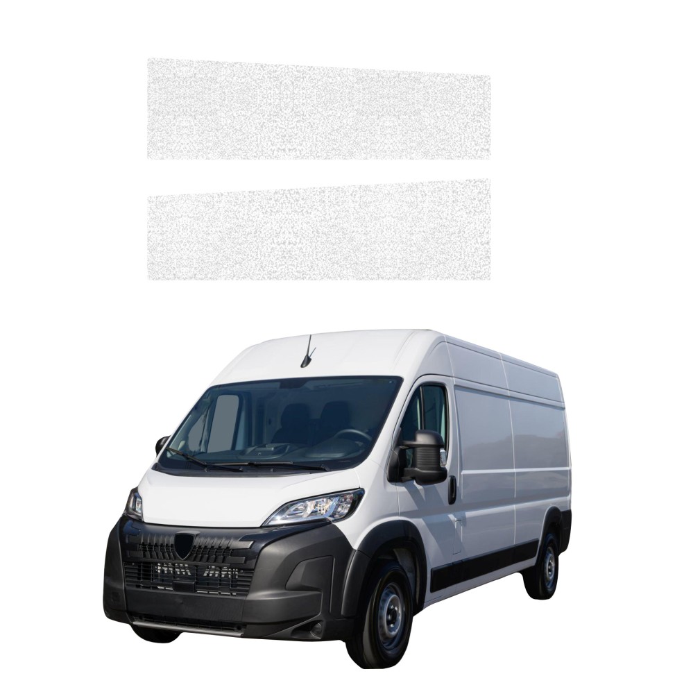 Powłoka techniczna na progi przednie Peugeot Boxer (2006-2026) GRIZZ 2w1 HeavyDuty Biała
