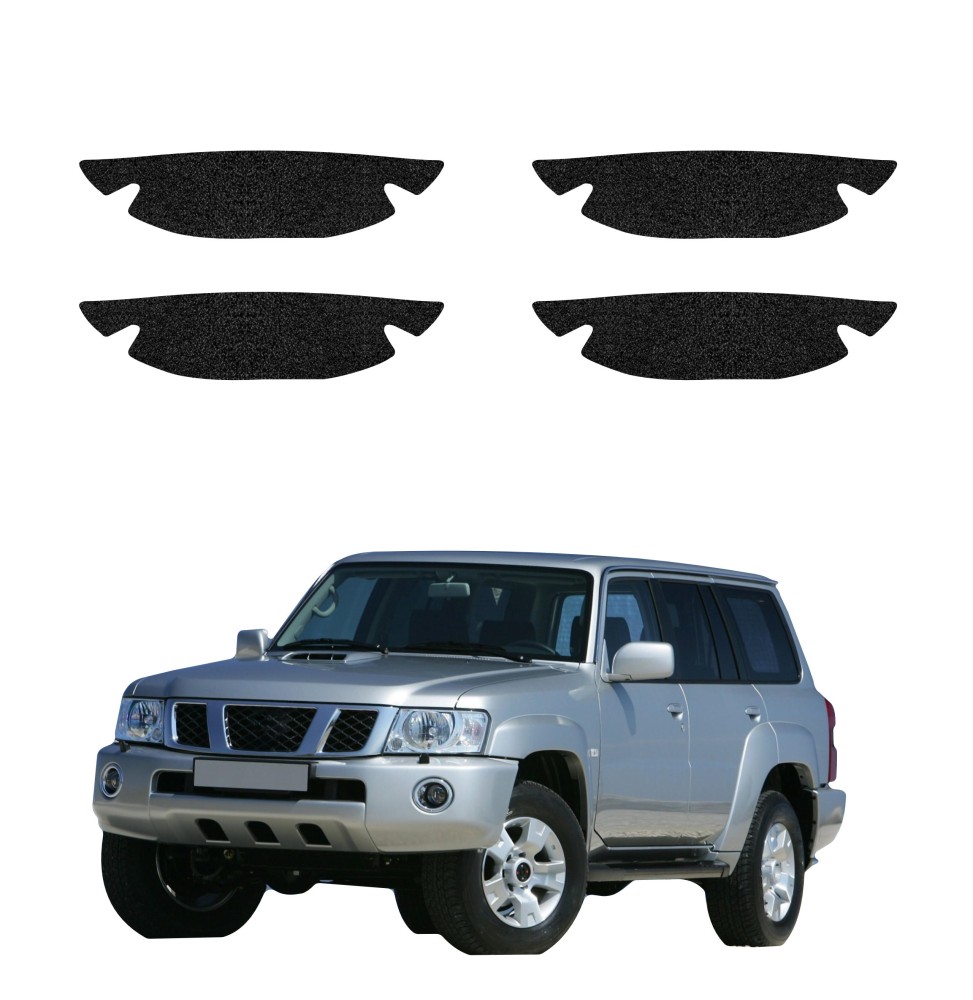 Powłoka techniczna pod klamki do Nissan Patrol Y61 (1997-2009) GRIZZ 4w1 HeavyDuty Czarna