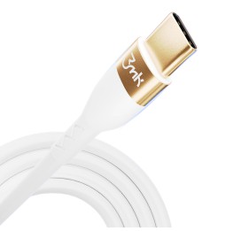 Kabel USB-C to C 2m 100W White - 3mk Hyper Silicone Cable