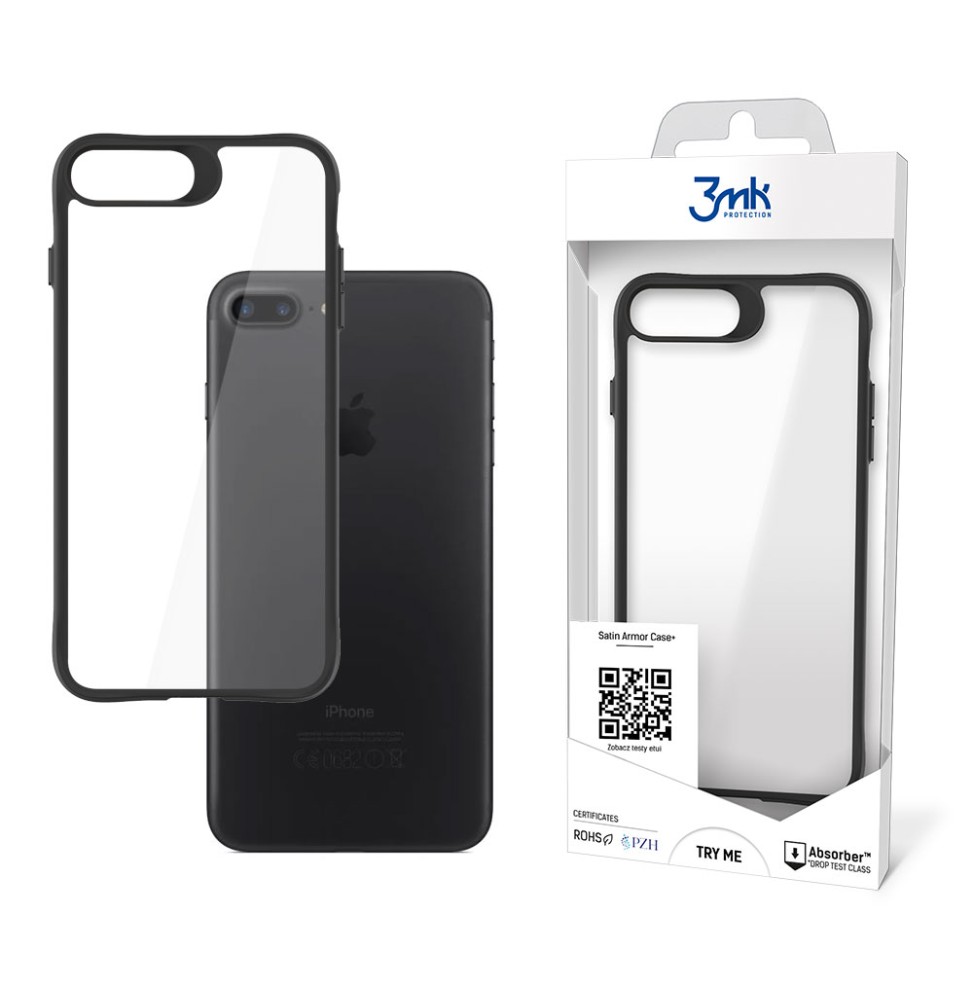 Etui z satynową ramką na iPhone 7 / 8 / SE'20 - 3mk Satin Armor Case+