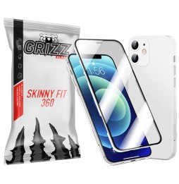 GrizzGlass SkinnyFit360 do Apple iPhone 12 Białe