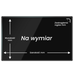 Szkło hybrydowe na wymiar, przekątna ekranu do 11"