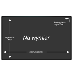Folia antyodciskowa na wymiar, przekątna ekranu...