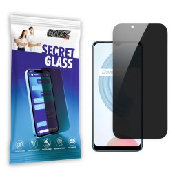 Sekretne szkło hybrydowe do Realme C21 prywatyzujące Grizz SecretGlass