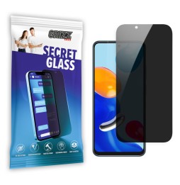 Sekretne szkło hybrydowe do Xiaomi Redmi Note 11T Pro+ prywatyzujące Grizz SecretGlass