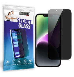 Sekretne szkło hybrydowe do Apple iPhone 15 prywatyzujące Grizz SecretGlass