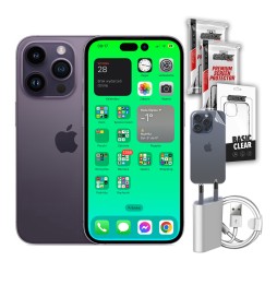 iPhone 14 Pro ZESTAW 7w1 100% kondycji baterii