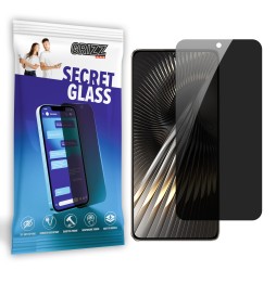 Sekretne szkło hybrydowe do Xiaomi Redmi Turbo 3 prywatyzujące Grizz SecretGlass