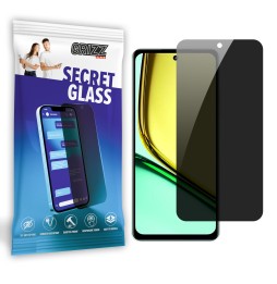 Sekretne szkło hybrydowe do Realme 12 Lite prywatyzujące Grizz SecretGlass