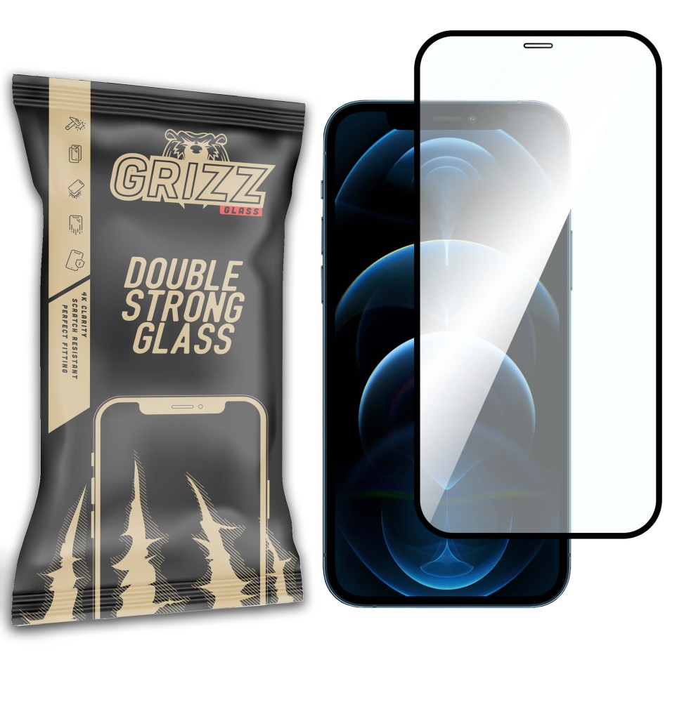 Szkło hartowane Grizz 3D do Apple iPhone 12 Pro