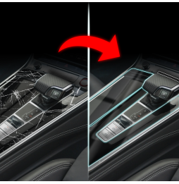 3w1 Grizz folia ochronna do wnętrza Audi Q7/Q8 SQ7/SQ8 RSQ8 (2018-2024) Błyszcząca PianoSkin