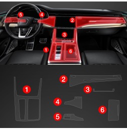 6w1 Grizz folia ochronna do wnętrza Audi Q7/SQ7 (2018-2024) Matowa PianoSkin