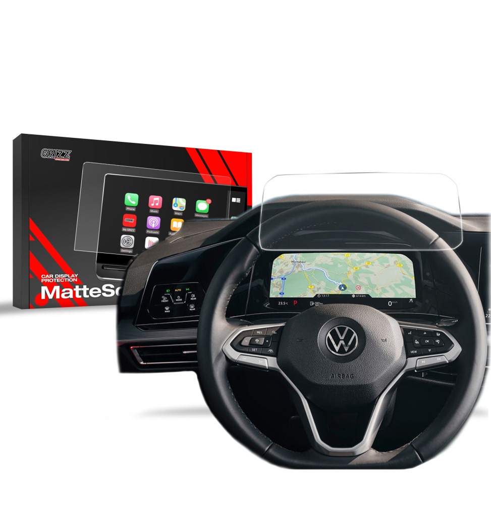 Folia matowa Grizz do Volkswagen VW Golf 8 Digital Cockpit 10,25" (2020-2024)