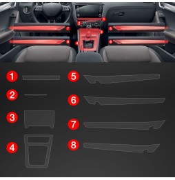 8w1 Grizz folia ochronna do wnętrza Skoda Octavia 3 (2017-2020) Matowa PianoSkin