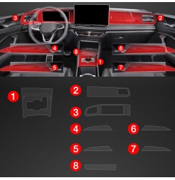 8w1 Grizz folia ochronna do wnętrza Volkswagen VW Tiguan 3 (2024) Matowa PianoSkin