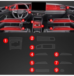 9w1 Grizz folia ochronna do wnętrza Volkswagen VW Tiguan 3 (2024) Matowa PianoSkin