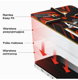 Folia matowa z aplikatorem Grizz Easy do Huawei Nova 12i