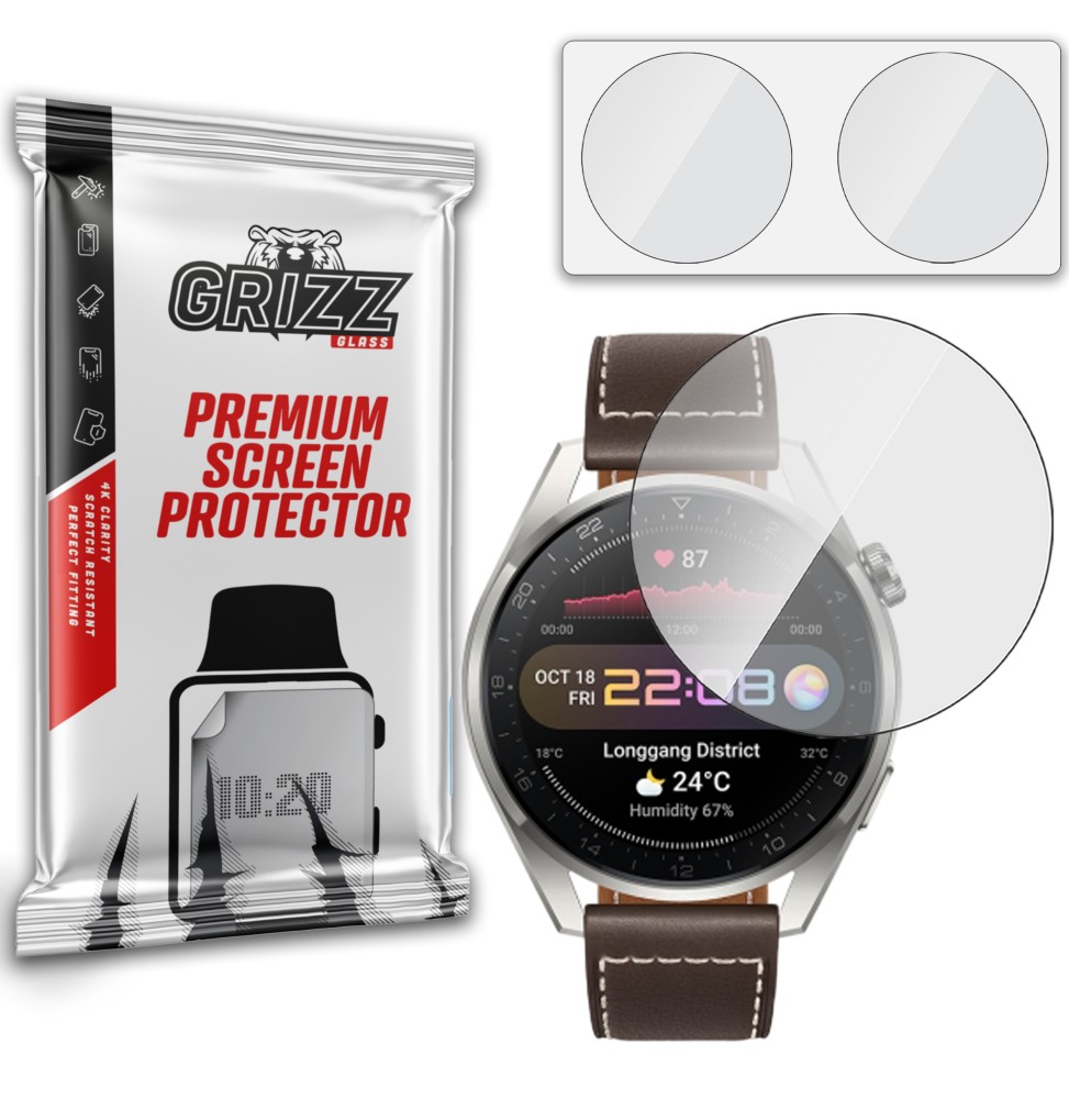 Szkło hybrydowe Grizz do Huawei Watch 3 Pro